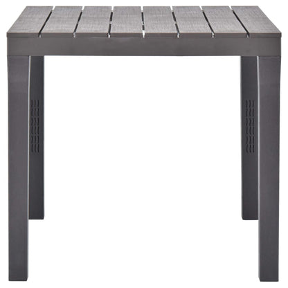 Gartentisch Moccafarben 78 x 78 x 72 cm Kunststoff - Pazzar.ch