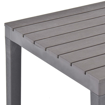 Gartentisch Moccafarben 78 x 78 x 72 cm Kunststoff - Pazzar.ch