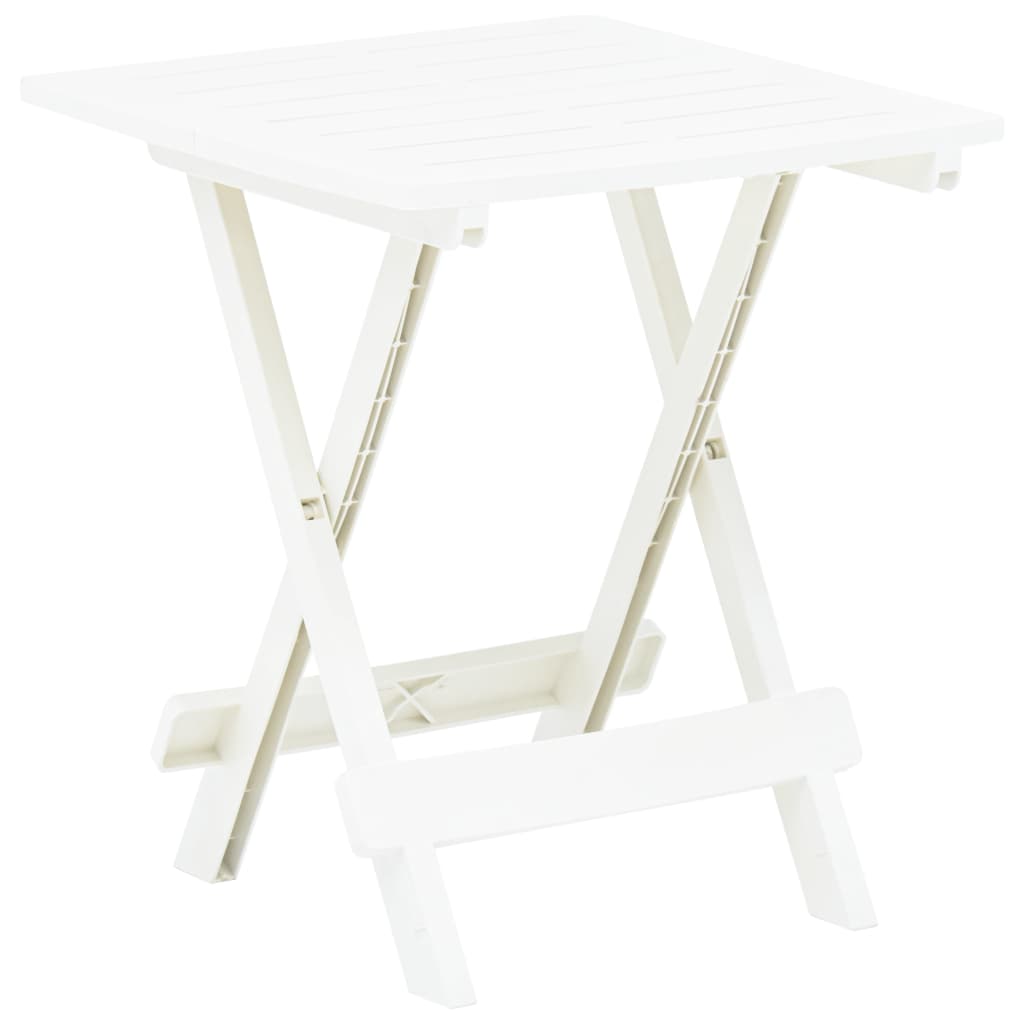 Gartentisch Klappbar Weiß 45x43x50 cm Kunststoff - Pazzar.ch