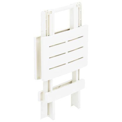 Gartentisch Klappbar Weiß 45x43x50 cm Kunststoff - Pazzar.ch