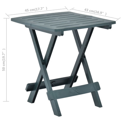 Gartentisch Klappbar Grün 45x43x50 cm Kunststoff - Pazzar.ch