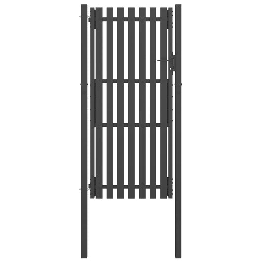 Gartentor Stahl 1x2,5 m Anthrazit - Pazzar.ch