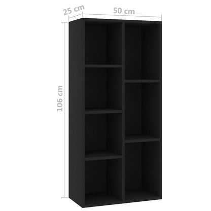 Bücherregal Schwarz 50x25x106 cm Holzwerkstoff - Pazzar.ch