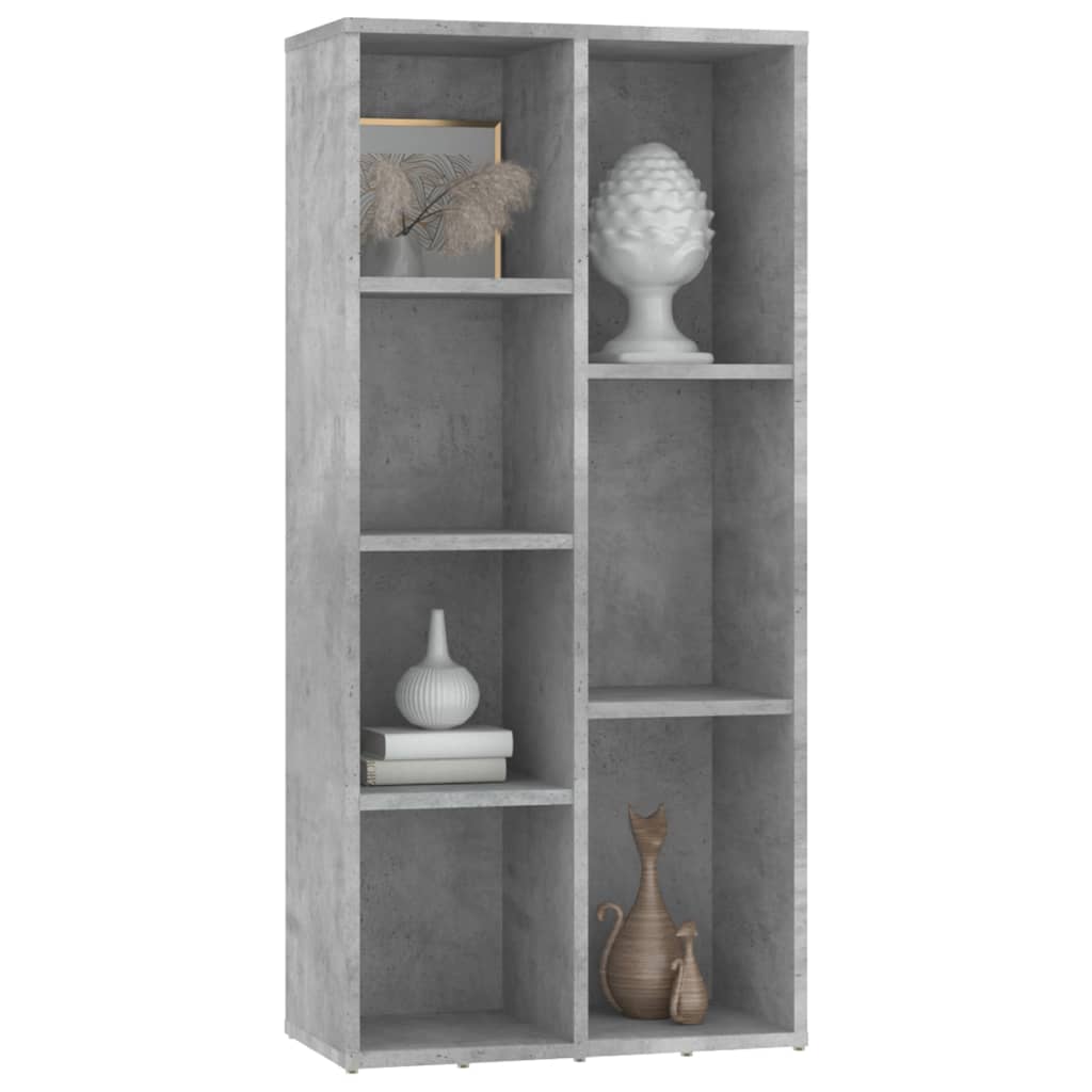 Bücherregal Betongrau 50x25x106 cm Holzwerkstoff - Pazzar.ch