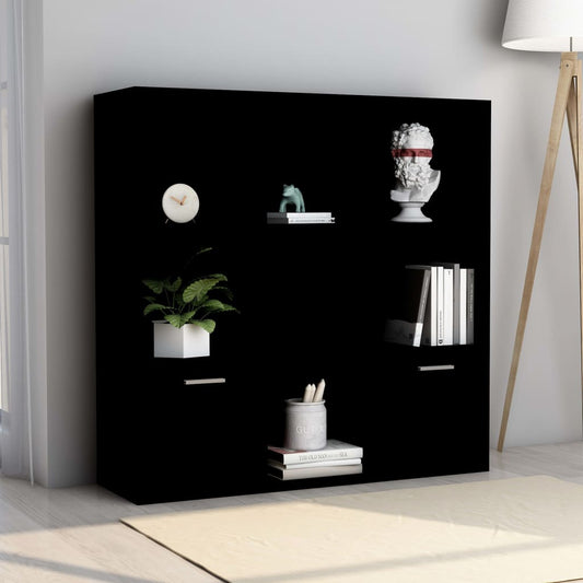 Bücherregal Schwarz 98x30x98 cm Holzwerkstoff - Pazzar.ch