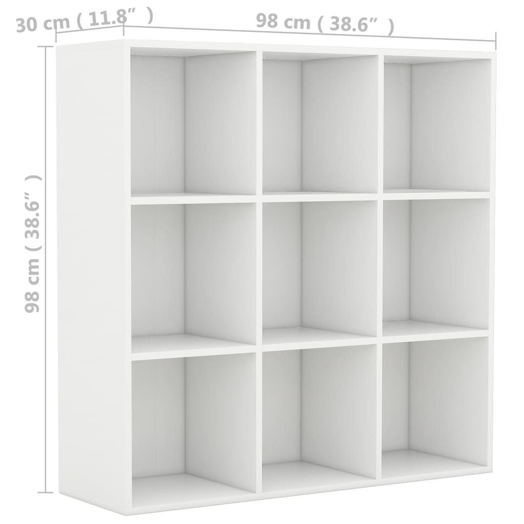 Bücherregal Weiß 98x29x97,5 cm Holzwerkstoff - Pazzar.ch