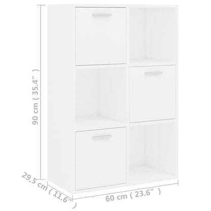 Lagerschrank Weiß 60x29,5x90 cm Holzwerkstoff - Pazzar.ch