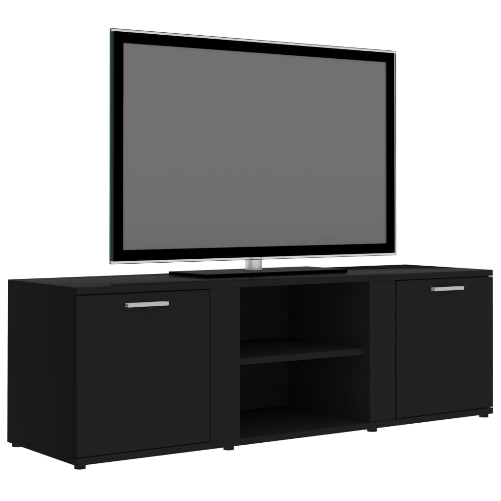 TV-Schrank Schwarz 120x34x37 cm Holzwerkstoff - Pazzar.ch