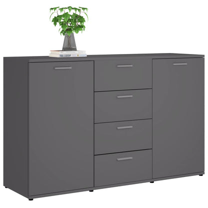 Sideboard Grau 120x35,5x75 cm Holzwerkstoff - Pazzar.ch