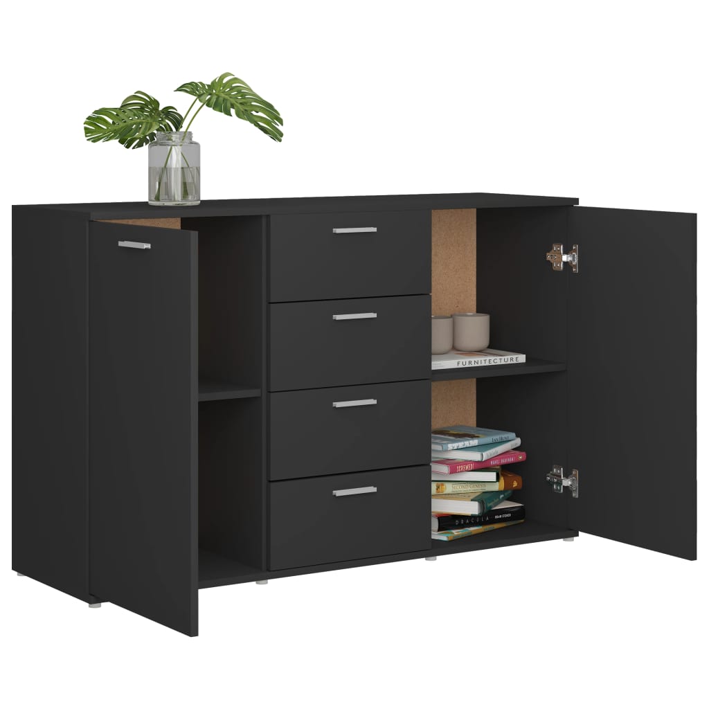 Sideboard Grau 120x35,5x75 cm Holzwerkstoff - Pazzar.ch