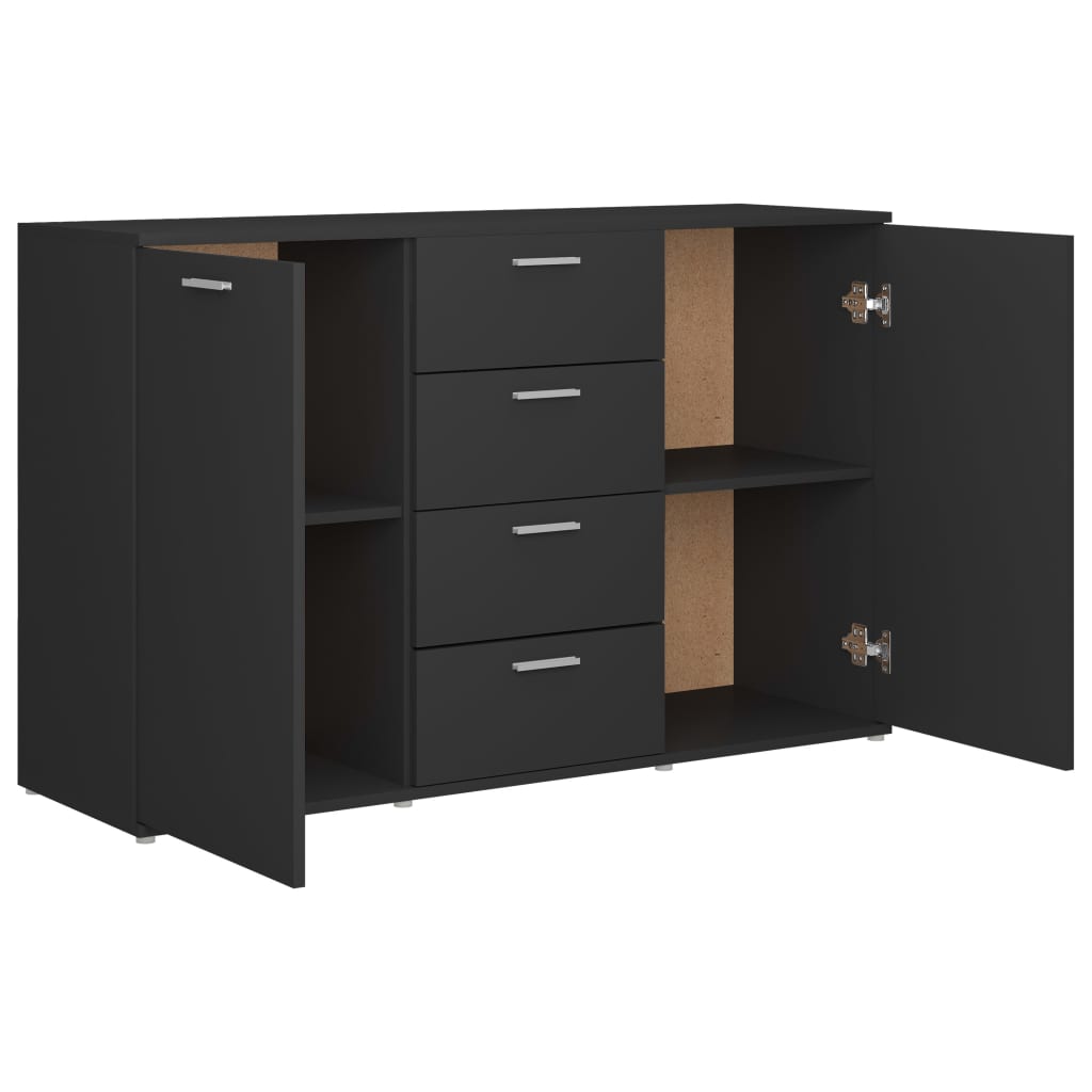 Sideboard Grau 120x35,5x75 cm Holzwerkstoff - Pazzar.ch