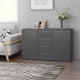 Sideboard Grau 120x35,5x75 cm Holzwerkstoff