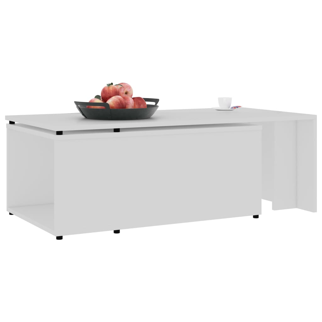 Couchtisch Weiß 150x50x35 cm Holzwerkstoff - Pazzar.ch
