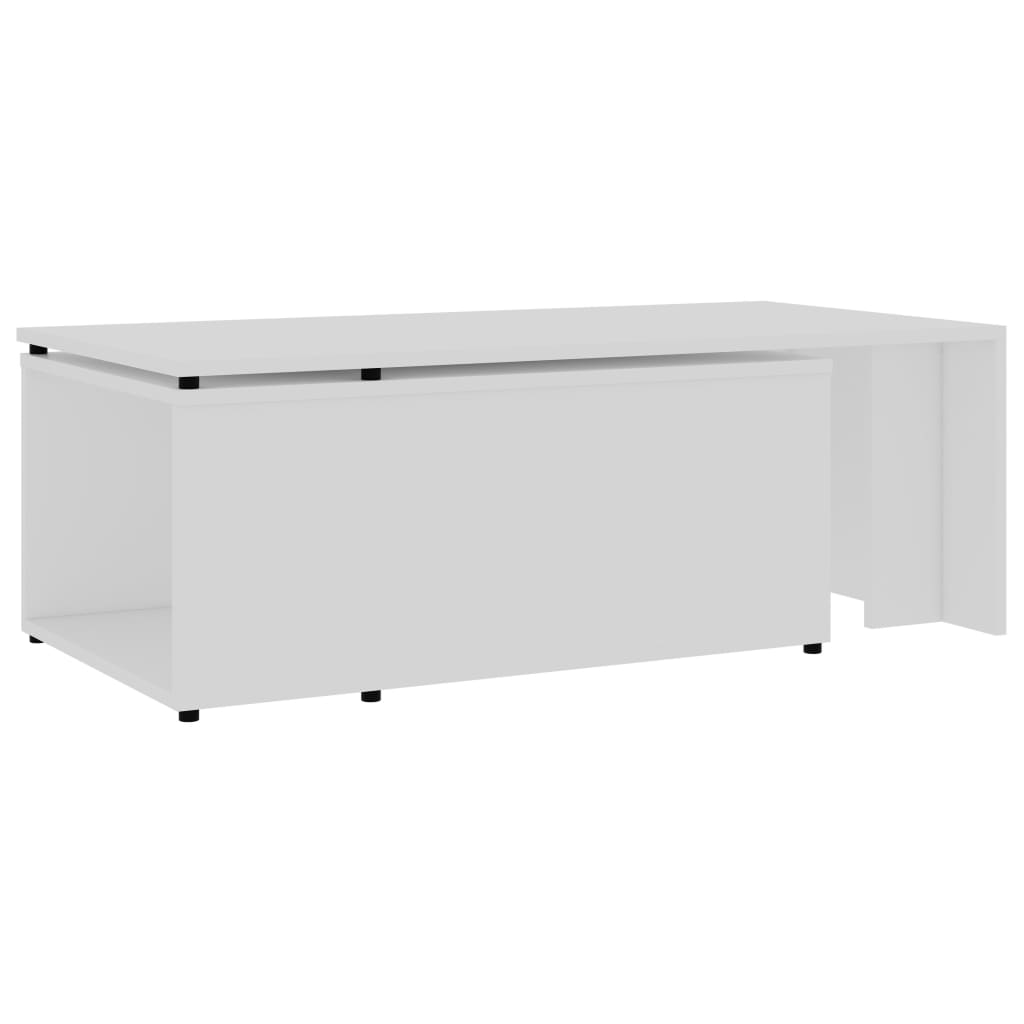 Couchtisch Weiß 150x50x35 cm Holzwerkstoff - Pazzar.ch