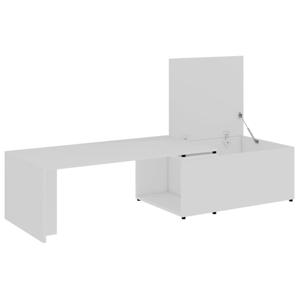 Couchtisch Weiß 150x50x35 cm Holzwerkstoff - Pazzar.ch