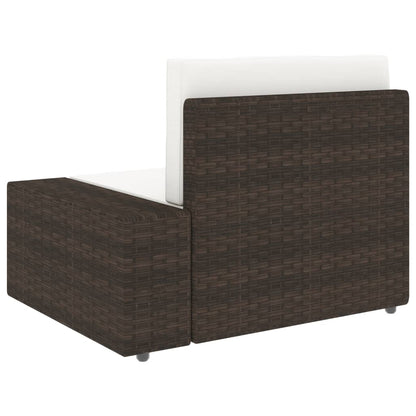 3-tlg. Garten-Lounge-Set Poly Rattan Braun - Pazzar.ch