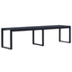Gartenbank 180 cm PS-Platte Schwarz