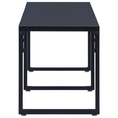 Gartenbank 180 cm PS-Platte Schwarz - Pazzar.ch