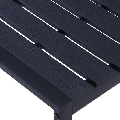 Gartenbank 180 cm PS-Platte Schwarz - Pazzar.ch