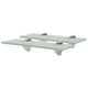 Schwebende Regale 2 Stk. Glas 30x10 cm 8 mm