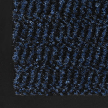 Schmutzfangmatten 2 Stk. Rechteckig Getuftet 60x90 cm Blau - Pazzar.ch