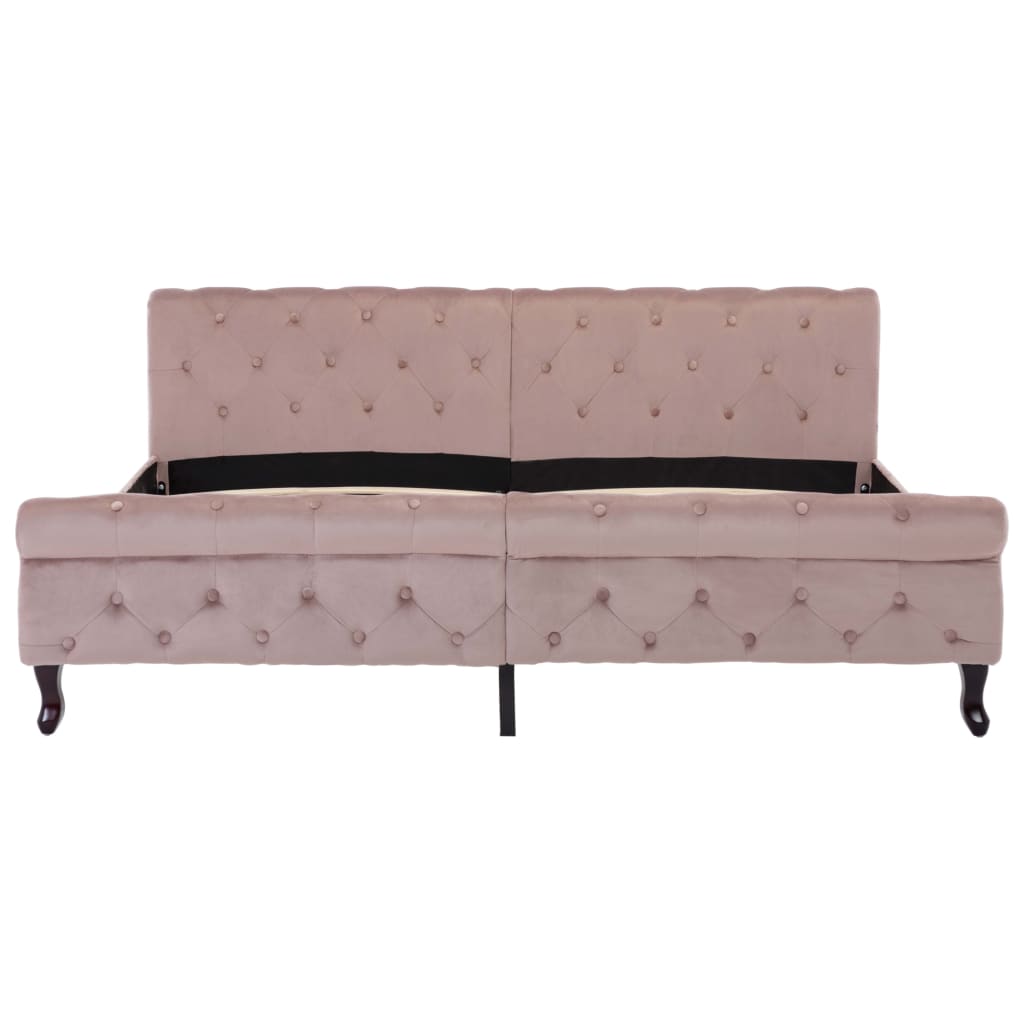 Bettgestell Rosa Samt 180x200 cm - Pazzar.ch