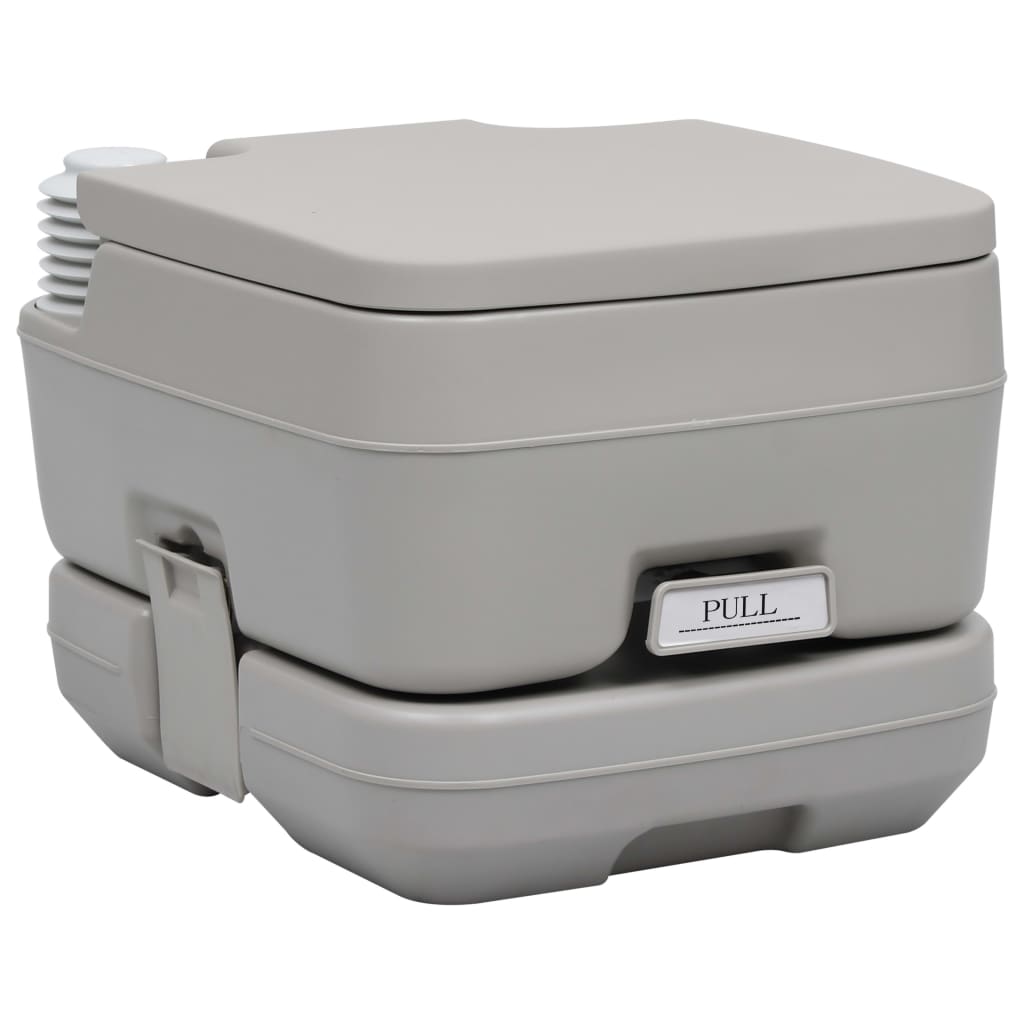Tragbare Campingtoilette Grau 10 + 10 L - Pazzar.ch