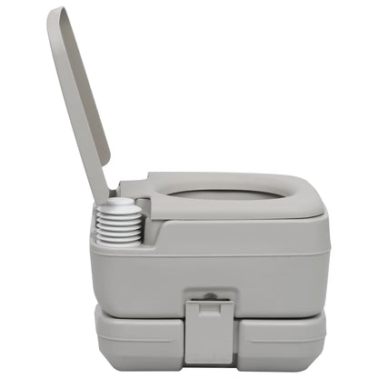 Tragbare Campingtoilette Grau 10 + 10 L - Pazzar.ch