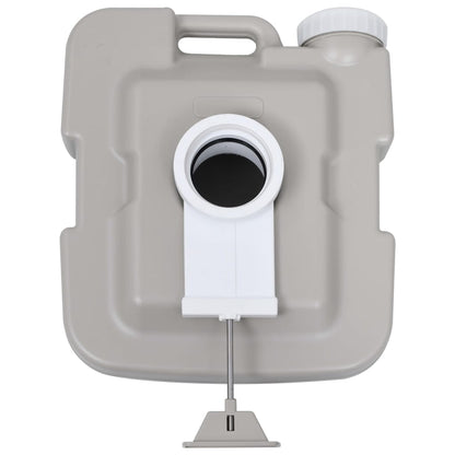 Tragbare Campingtoilette Grau 10 + 10 L - Pazzar.ch