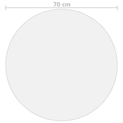 Tischfolie Matt Ø 70 cm 2 mm PVC - Pazzar.ch