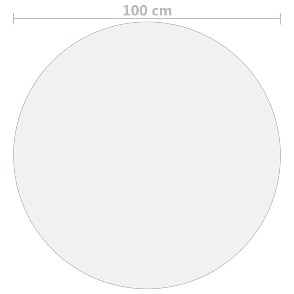 Tischfolie Matt Ø 100 cm 1,6 mm PVC