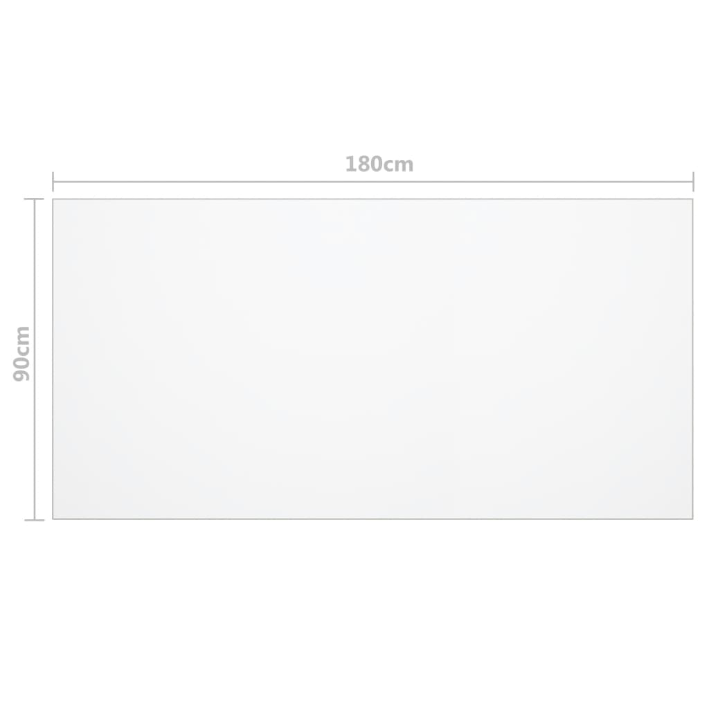 Tischfolie Transparent 180x90 cm 1,6 mm PVC - Pazzar.ch
