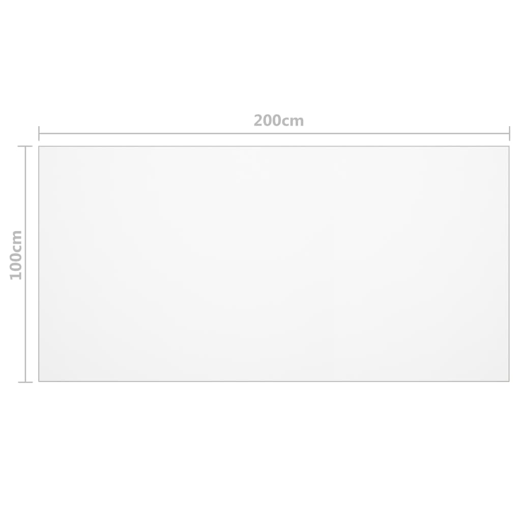 Tischfolie Transparent 200x100 cm 1,6 mm PVC - Pazzar.ch