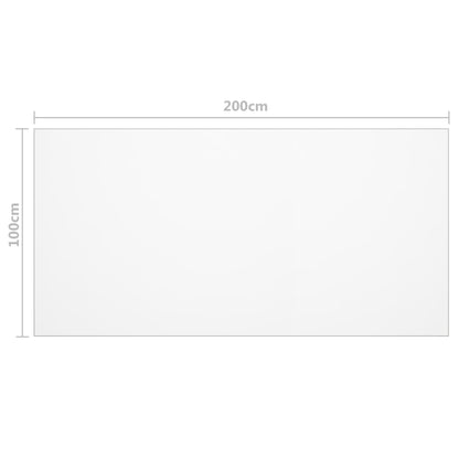 Tischfolie Transparent 200x100 cm 1,6 mm PVC - Pazzar.ch