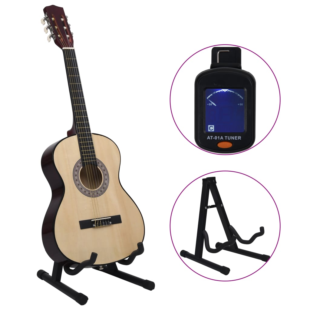 12.-tlg. Klassische Gitarre Set für Anfänger 4/4 39" - Pazzar.ch