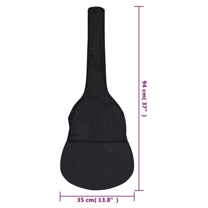 Gitarrentasche für 1/2 Klassikgitarre Schwarz 94x35 cm Stoff - Pazzar.ch