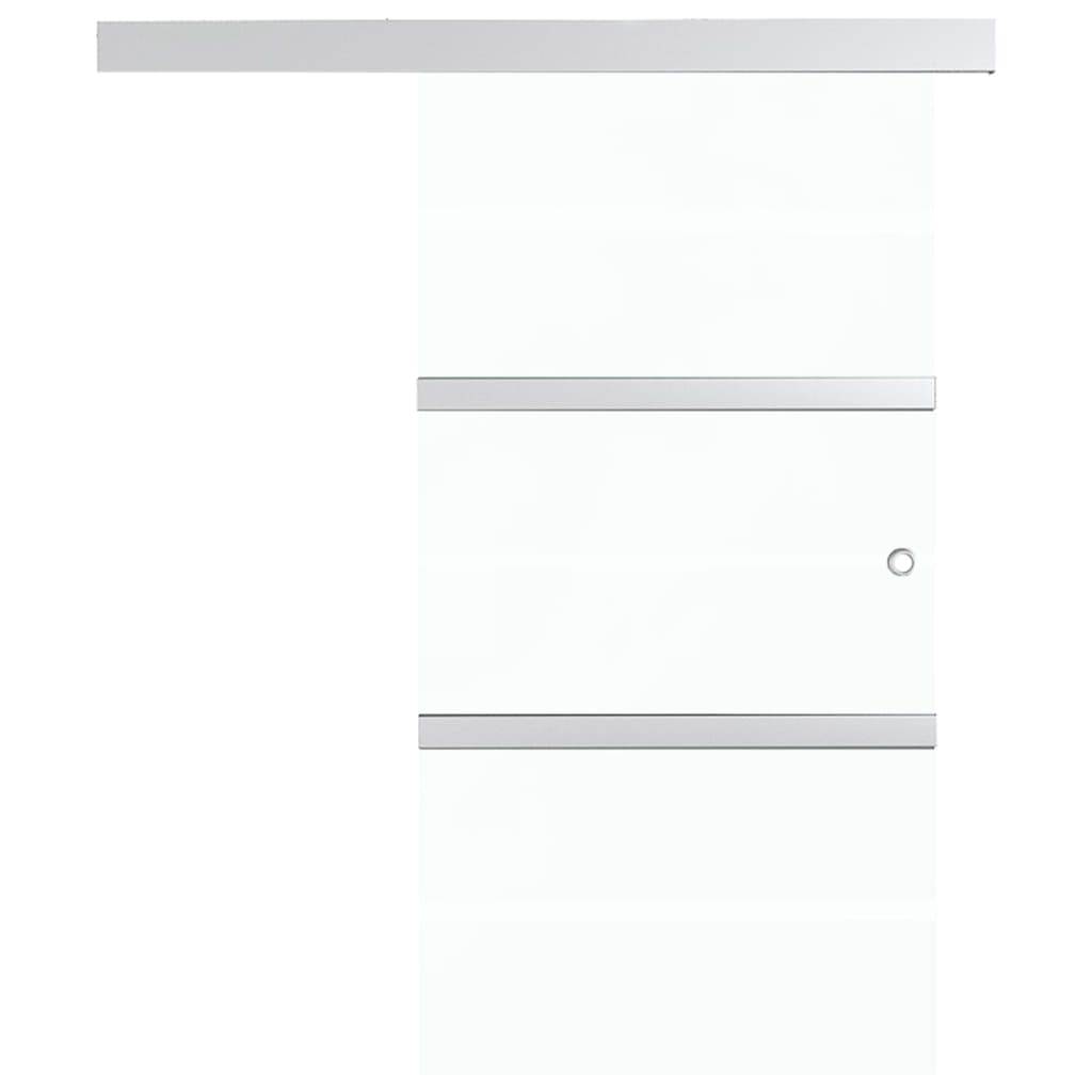 Schiebetür mit Softclose ESG-Glas und Aluminium 90x205 cm - Pazzar.ch