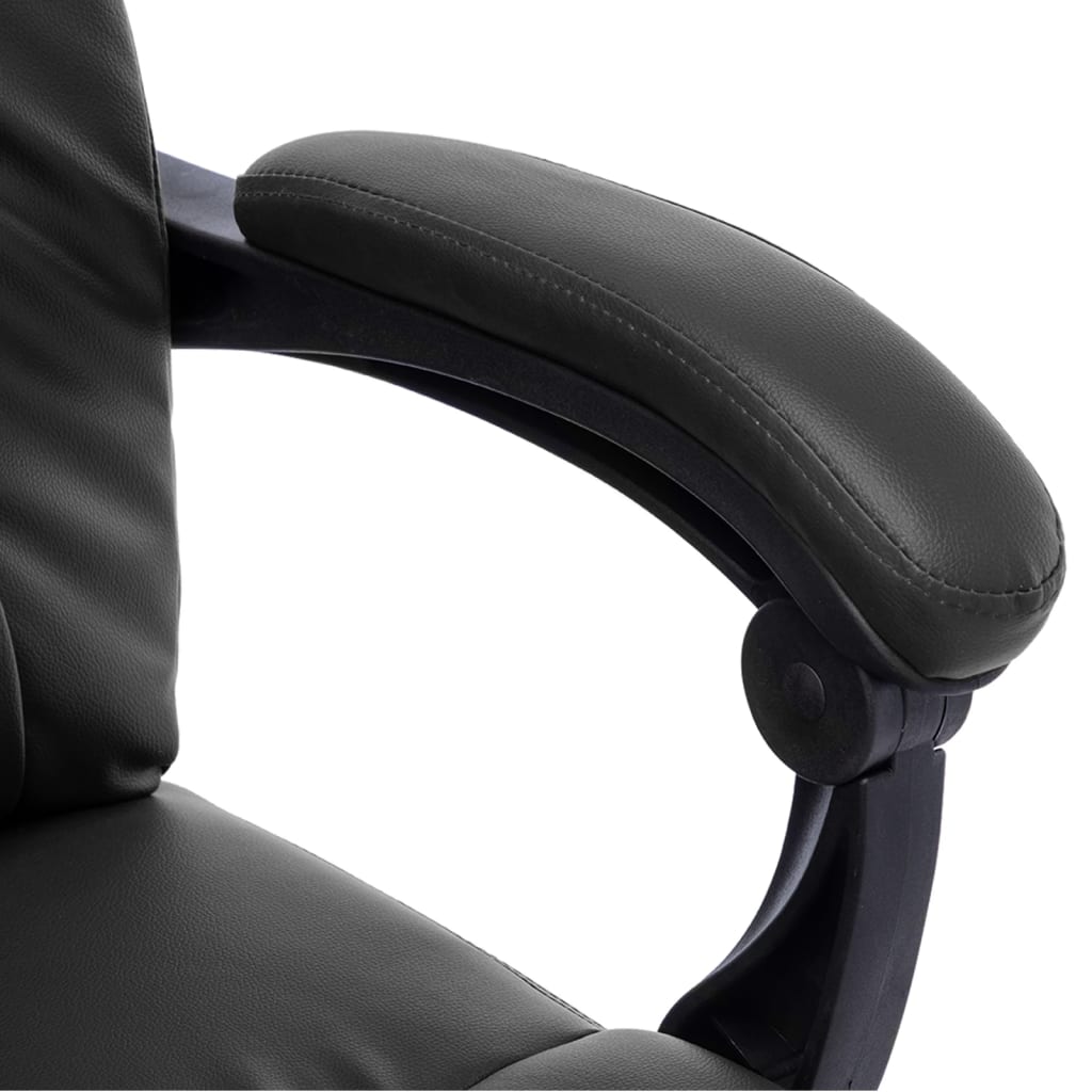 Massage-Bürostuhl Schwarz Kunstleder - Pazzar.ch
