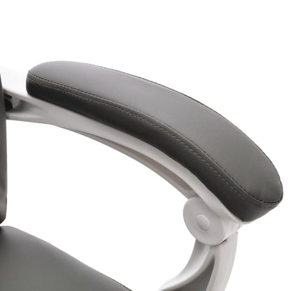 Massage-Bürostuhl Grau Kunstleder - Pazzar.ch