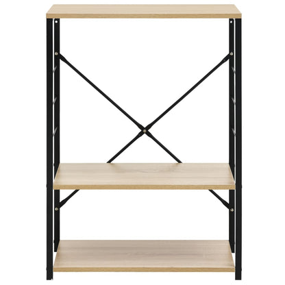 Mikrowellenregal Schwarz Eiche 60×39,6×79,5 cm Holzwerkstoff - Pazzar.ch