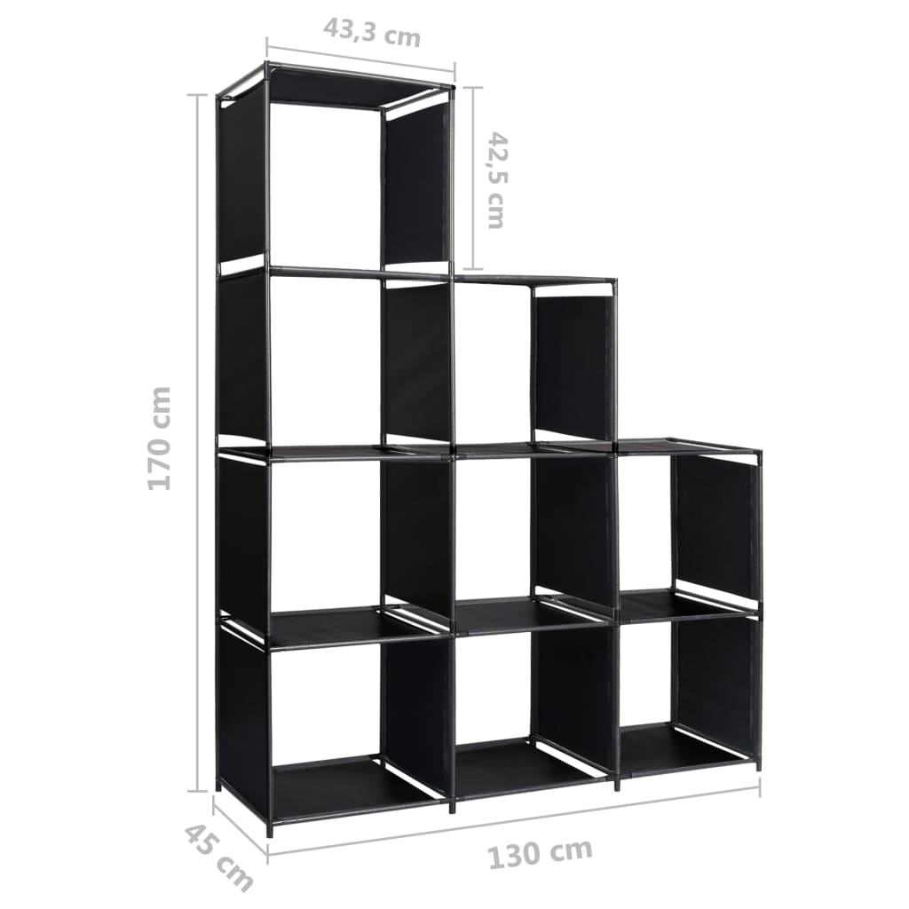 Stufenregal 130×45×170 cm Stoff - Pazzar.ch