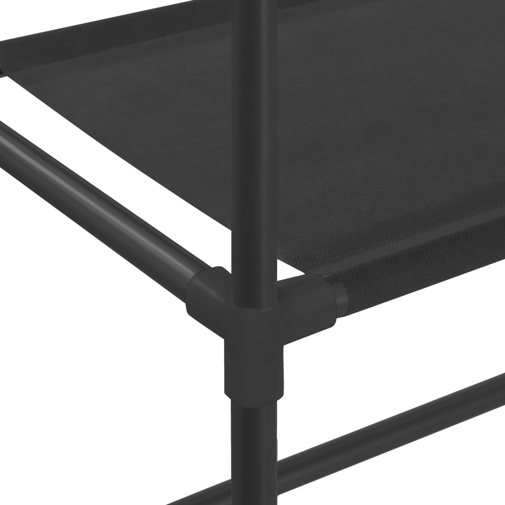 Waschmaschinenregal 3 Ablagen Schwarz 69x28x169 cm - Pazzar.ch