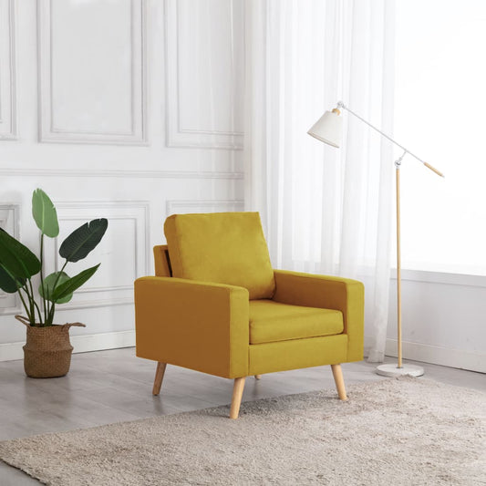 Sessel Gelb Stoff - Pazzar.ch