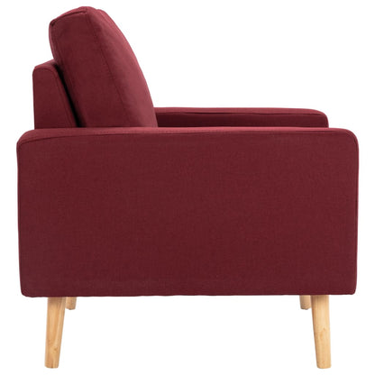 Sessel Weinrot Stoff - Pazzar.ch