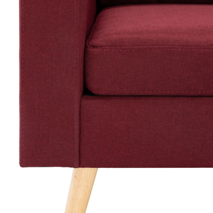 Sessel Weinrot Stoff - Pazzar.ch