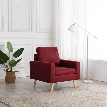Sessel Weinrot Stoff - Pazzar.ch