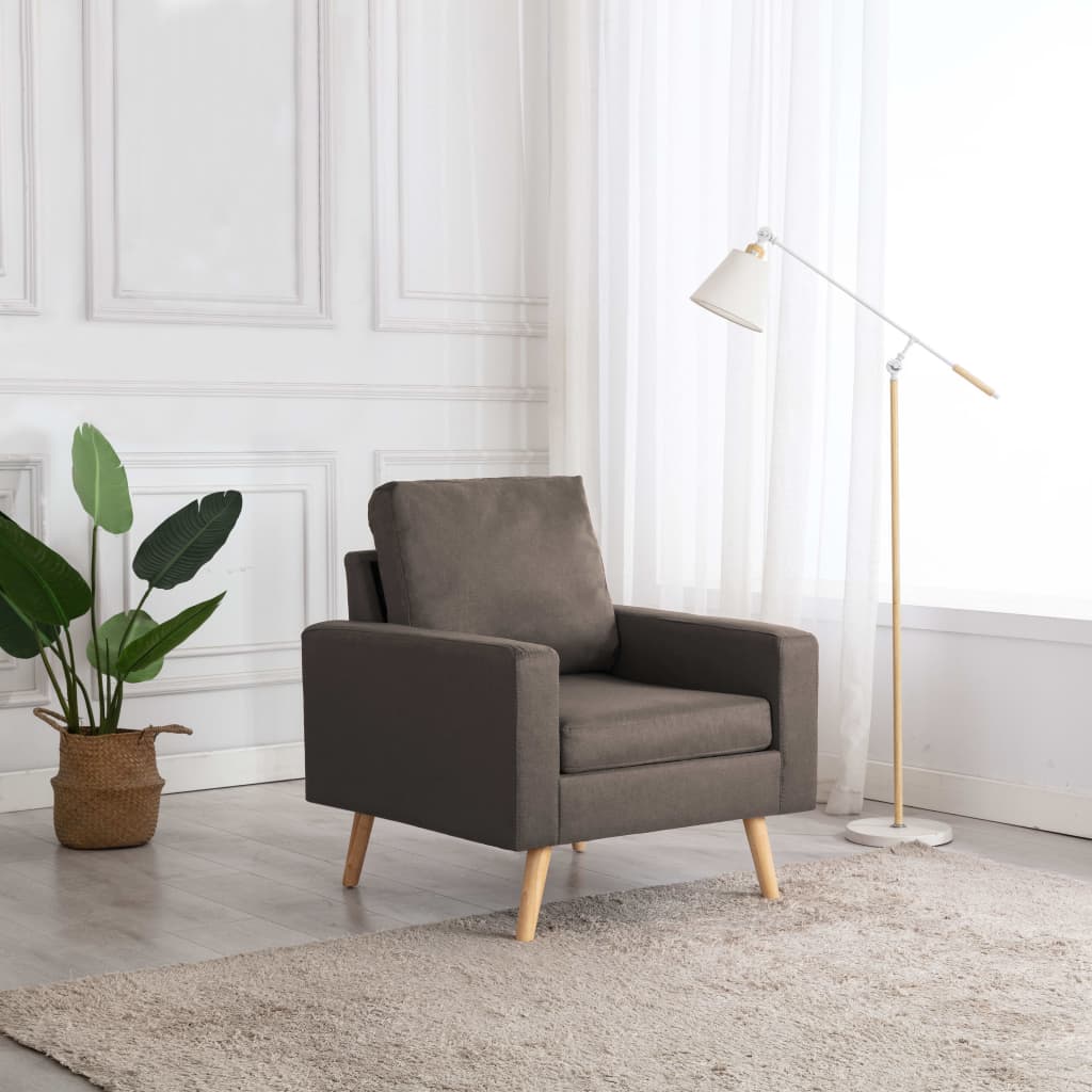 Sessel Taupe Stoff - Pazzar.ch