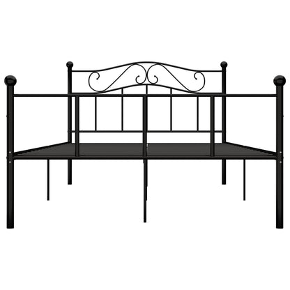 Bettgestell Schwarz Metall 120x200 cm - Pazzar.ch
