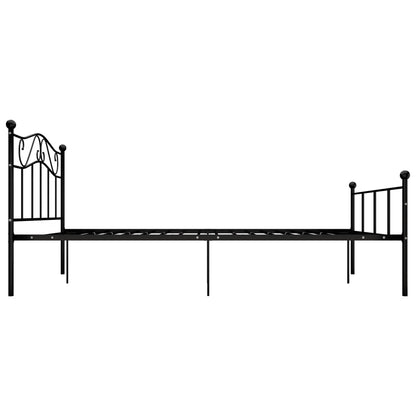 Bettgestell Schwarz Metall 120x200 cm - Pazzar.ch