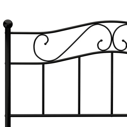 Bettgestell Schwarz Metall 120x200 cm - Pazzar.ch